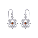 Manipura Solar Plexus Chakra Sterling Silver Earrings TER2044