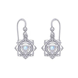 Manipura Solar Plexus Chakra Sterling Silver Earrings TER2044 - Jewelry