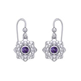 Sahasrara Crown Chakra Sterling Silver Earrings TER2045 - Jewelry