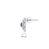 Sahasrara Crown Chakra Sterling Silver Post Earrings TER2046 - Jewelry