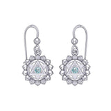 Anahata Heart Chakra Sterling Silver Earrings TER2047 - Jewelry