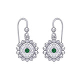Anahata Heart Chakra Sterling Silver Earrings TER2047 - Jewelry