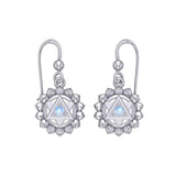 Anahata Heart Chakra Sterling Silver Earrings TER2047 - Jewelry