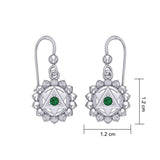 Anahata Heart Chakra Sterling Silver Earrings TER2047 - Jewelry