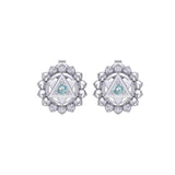 Anahata Heart Chakra Sterling Silver Post Earrings TER2048 - Jewelry