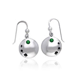 Celtic Irish Shamrock Silver Earrings TER212 - Jewelry