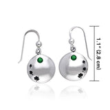 Celtic Irish Shamrock Silver Earrings TER212 - Jewelry