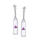 Power Triangle Silver Earrings TER215 - Jewelry