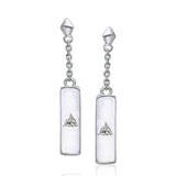 Power Triangle Silver Earrings TER215 - Jewelry