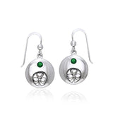 Celtic Irish Shamrock Silver Earrings TER216