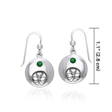 Celtic Irish Shamrock Silver Earrings TER216 - Jewelry