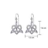 Whale Tail And Heart Earrings TER2164 - Jewelry