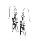 Yin Yang Lovers Silver Earrings TER232