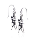 Yin Yang Lovers Silver Earrings TER232 - Jewelry