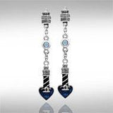 Lighthouse and Heart Silver Earrings TER235 - Jewelry