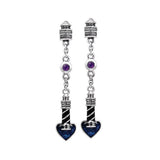 Lighthouse and Heart Silver Earrings TER235