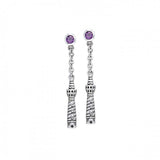 Cape Hatteras Lighthouse and Gem Silver Earrings TER236