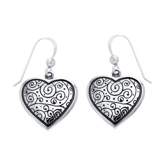 Cari Buziak Celtic Silver Spiral Earrings TER242 - Jewelry