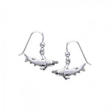 Hammerhead Shark Sterling Silver Earrings TER292 - Jewelry