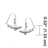 Hammerhead Shark Sterling Silver Earrings TER292 - Jewelry
