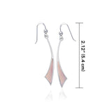 Triangle Cabochon Silver Earrings TER357 - Jewelry