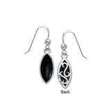 Marquise Cabochon Filigree Earrings TER364 - Jewelry