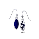 Marquise Cabochon Filigree Earrings TER364 - Jewelry