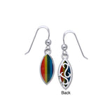 Marquise Cabochon Filigree Earrings TER364 - Jewelry