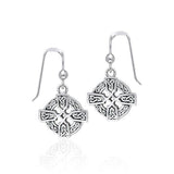 Celtic Cross Silver Earrings TER379