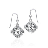 Celtic Cross Silver Earrings TER379 - Jewelry