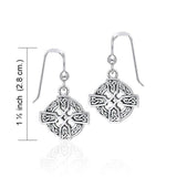 Celtic Cross Silver Earrings TER379 - Jewelry