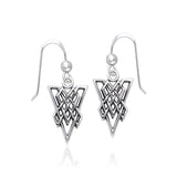 Celtic Knotwork Silver Earrings TER381 - Jewelry