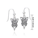 Celtic Knotwork Silver Earrings TER381 - Jewelry