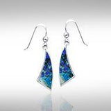 Trillion Flat Cabochon Earrings TER437 - Jewelry