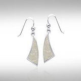 Trillion Flat Cabochon Earrings TER437 - Jewelry
