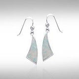 Trillion Flat Cabochon Earrings TER437 - Jewelry