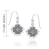 Celtic Knotwork Clover Silver Earrings TER466 - Jewelry