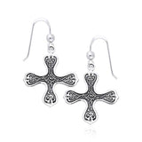 Celtic Cross of the Spirit Silver Earrings TER468 - Jewelry