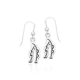 Reiki Symbol Silver Earrings TER476