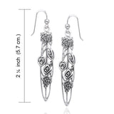 Art Nouveau Silver Earrings TER499 - Jewelry