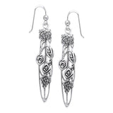 Art Nouveau Silver Earrings TER499 - Jewelry