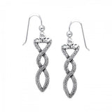 Celtic Snake Earrings Details : .925 Sterling Silver Earrings size 0.96 cm. (0.37