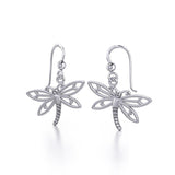 Dragonfly Silver Earrings TER518 - Jewelry