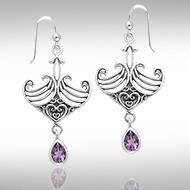Celtic Maori Silver Earrings TER523 - Jewelry