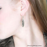 Celtic Maori Silver Earrings TER579 - Jewelry