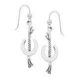 Horseshoe Riding Crop Earrings TER788 - Jewelry