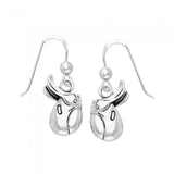 Horse Trail Riding Saddle Pack Silver Earrings TER789 - Jewelry