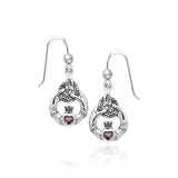 Celtic Trinity Knot Claddagh Earrings TER833