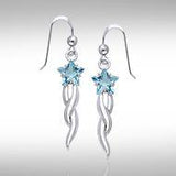 Designer Shooting Star Cubic Zirconia Earrings TER856 - Jewelry