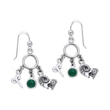 Aries Zodiac Symbol Silver Earring TER884 - Jewelry